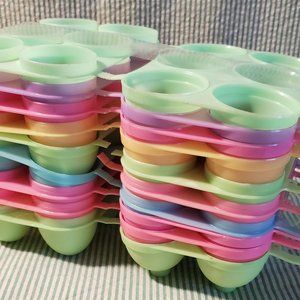 ﻿9 Portable Egg Containers 6 Egg Easter Egg Dying Small